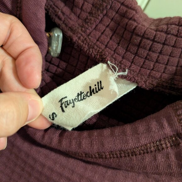 Fayettechill Maroon Leah Polartec Hoodie Small - Picture 3 of 4